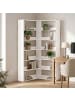 HOMCOM Bücherregal in Weiß 90L x 90B x 180H cm