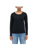Mustang Longsleeve 1er Pack in Schwarz