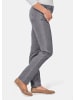 GOLDNER Jeanshose LOUISA Jeans LOUISA mit Stickerei in grau