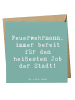 Mr. & Mrs. Panda Einladungskarte Spruch Feuerwehrmann Held mit S... in Meeresbrise
