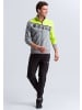 erima 5-C Praesentationsjacke in grau melange/lime pop/schwarz