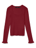 Vero Moda Strickpullover in Syrah