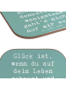 Mr. & Mrs. Panda Tischuntersetzer Spruch Glück GemeinMensch mit Spruch in Meeresbrise