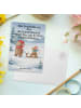 Mr. & Mrs. Panda Postkarte Bär und Maus Schlitten Design mit Spruch in Weiß