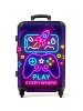 NoBoringSuitCases Suitcase Einzigartiges Neon-Design mit Controller