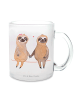 Mr. & Mrs. Panda Tasse Faultier Pärchen ohne Spruch in Transparent