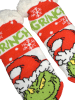 The Grinch The Grinch Hüttensocken Haussocken Kuschelsocken Socken in weiß/rot