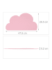 relaxdays 2 x Platzdeckchen "Wolke" in Rosa - (B)47,5 x (T)26,5 cm
