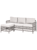 Beliani 2-tlg Gartensofa OFENA in Grau/Beige