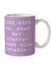 Mr. & Mrs. Panda Kaffeetasse Spruch Pfarrer Details mit Spruch in Lavendeltraum