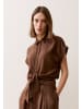 More & More stylishe Hemdbluse mit Knot-Detail in chocolate