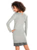 Heine Longpullover in grau-melange
