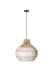 Beliani Pendelleuchten YAUCO in Weiß - (W) 40 x (H) 152 x (L) 40 cm