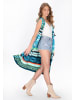 IZIA Women Vest in blue multicolor