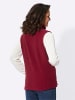 WITT WEIDEN Fleece-Weste in dunkelrot