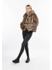 myMo Faux Fur Jacke in Braun