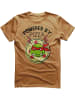 Teenage Mutant Ninja Turtles T-Shirt "Powered By Pizza T-Shirt" in Gold