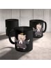 Mr. & Mrs. Panda Tasse Pfarrerin Herz ohne Spruch in Schwarz