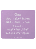 Mr. & Mrs. Panda Mousepad Spruch Apothekerin Nebenwirkung mit Sp... in Lavendeltraum