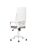 Beliani Bürostuhl DELIGHT in Braun/Weiß - (W) 64 x (H) 116 x (L) 64 cm