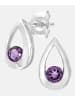 Diamant L'éternel Ohrstecker aus 375 Weißgold mit Amethyst