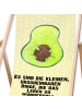 Mr. & Mrs. Panda Gartenliege Avocado Kern mit Spruch in Gelb Pastell