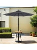 SONGMICS Sonnenschirm Sheld in Grau - (H)253.5 x Ø290 cm