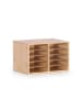 relaxdays Dokumentenablage in Natur - (B)49 x (H)31 x (T)31 cm