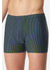Schiesser Retro Short / Pant 95/5 Essentials - Cotton in Dunkelblau / grün