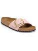 Birkenstock Sandale Madrid Big Buckle Nubuck Leather in Rose