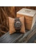Holzkern Herrenuhr Quarz Chronograph Askja Walnuss/Marmor Anthrazit / Braun