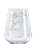 Mr. & Mrs. Panda Weinglas Einhorn Prinzessin ohne Spruch in Transparent
