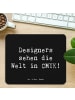 Mr. & Mrs. Panda Mousepad Spruch CMYK Designer mit Spruch in Schwarz