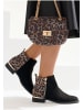LASCANA Stiefelette in schwarz/leo