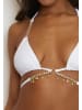Moda Minx Bikini Top Seychelles Triangle Wrap in Weiß