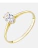 Vanlere Verlobungsring aus 375 Gelbgold mit Zirkonia
