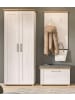 Inn.Furn Garderobenschrank weiß Lärche 80 cm, Flurschrank im Landhaus-Stil
