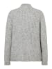More & More schimmernder Rippstrickpullover in silvergrey melange