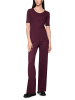 MARC CAIN ADDITIONS  Baumwollstretch-Shirt mit Halbarm in Winetasting