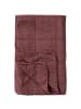 IB Laursen Vintage Quilt unifarben Baumwolldecke in dusty plum