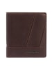 Piquadro Carl Geldbörse RFID Schutz Leder 10 cm in dark brown