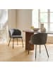 CALICOSY 2er-Set Eetkamerstoelen VESPER  in Grau - (W)45  x (H)79  x (L)49 cm