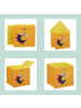 relaxdays 4 x Kinder Aufbewahrungsboxen "Tiere B" in Bunt - (B)30 x (H)30 x (T)30 cm