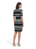 Betty Barclay Shirtkleid kurzarm in Dark Blue/Green