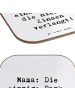 Mr. & Mrs. Panda Tischuntersetzer Spruch Mutter Bank mit Spruch in Weiß