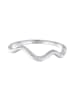 Elli Ring 925 Sterling Silber Geo, Wellen in Silber