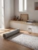 KADIMA DESIGN Teppich Kurzflor VERNANTE waschbar Rankenmuster Esszimmer Diele in Creme