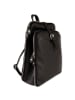 Toscanto Leder Cityrucksack Toscanto Rucksack schwarz ca. 33cm