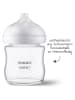 Philips Avent Glas-Flasche Natural Response 120ml + Silikon-Sauger in weiss