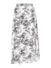 Usha Women Skirt in white black